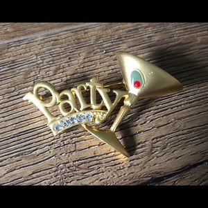 VINTAGE “DANACRAFT” Party Martini Brooch